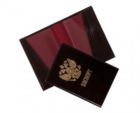 Фото: обложка для паспорта с гербом 