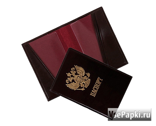 Фото: обложка для паспорта с гербом 