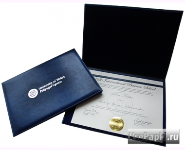 Фото: папка для диплома синяя V-157.27